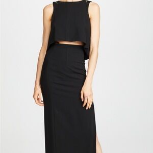 Black Halo Kacie 2 Piece Maxi Dress, Black sz 8